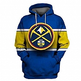 Nuggets Blue All Stitched Hooded Sweatshirt,baseball caps,new era cap wholesale,wholesale hats